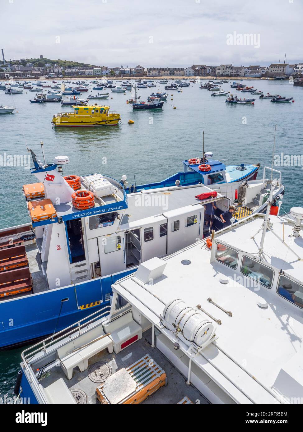 Boats Collecting Luggage from the Scillonian, for other Islands so your