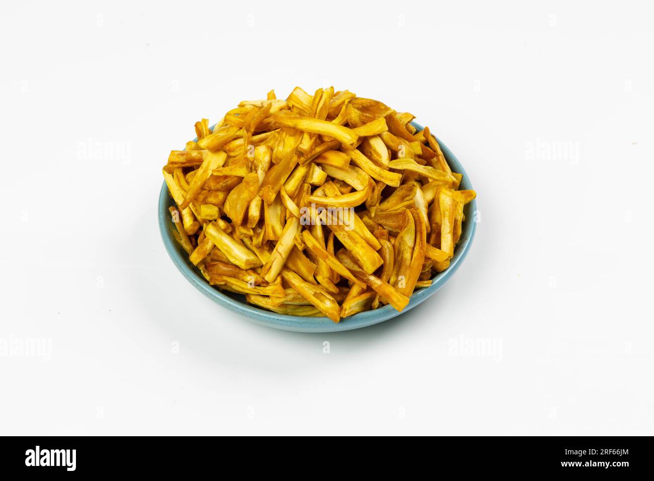 JACKFRUIT CHIPS, Kerala special snack made using raw jackfruit,isolated