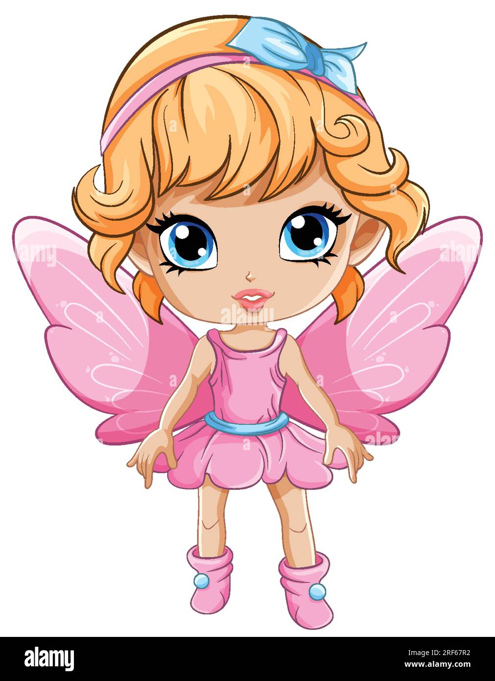 Fairy Girl with Wings Cartoon Character in a Pink Dress illustration Stock Vector Image & Art - Alamy Fairy Girl with Wings Cartoon Character in a Pink Dress illustration Stock Vector Image & Art - Alamy