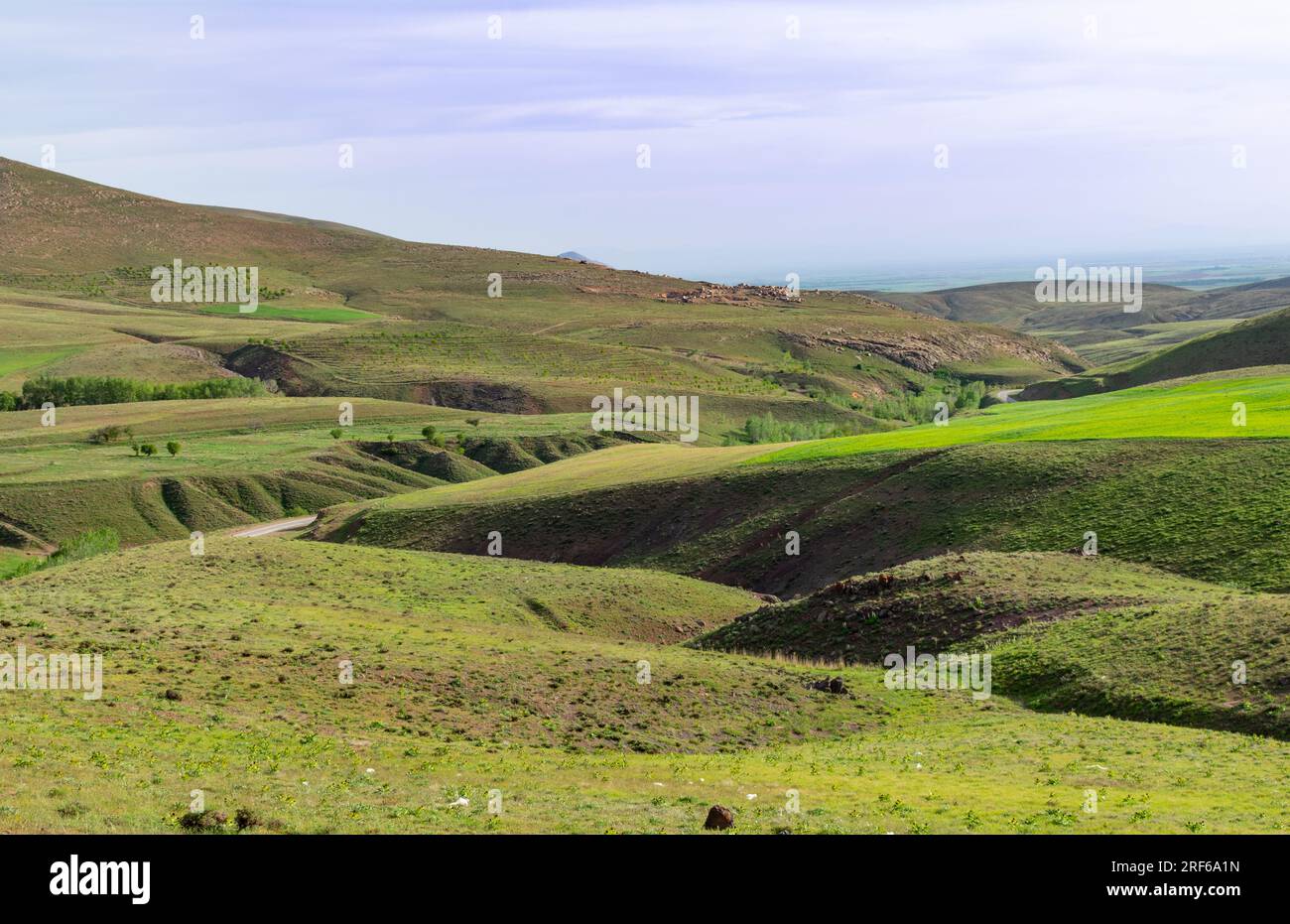 A view of green mountains in spring day in iran Stock Photo - Alamy