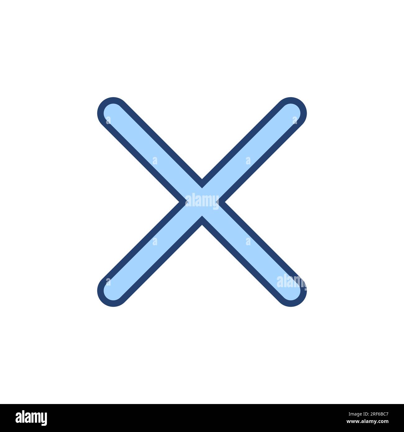 Vector grunge X mark. Crossed X slash symbol. Cross design element to  cancel, reject and refuse something Stock Vector Image & Art - Alamy