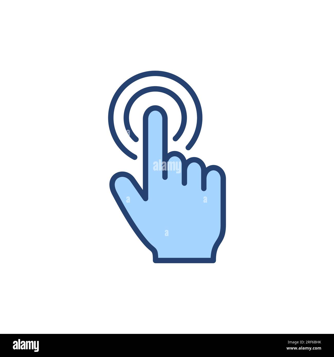 Hand cursor icon vector. cursor sign and symbol. hand cursor icon clik Stock Vector