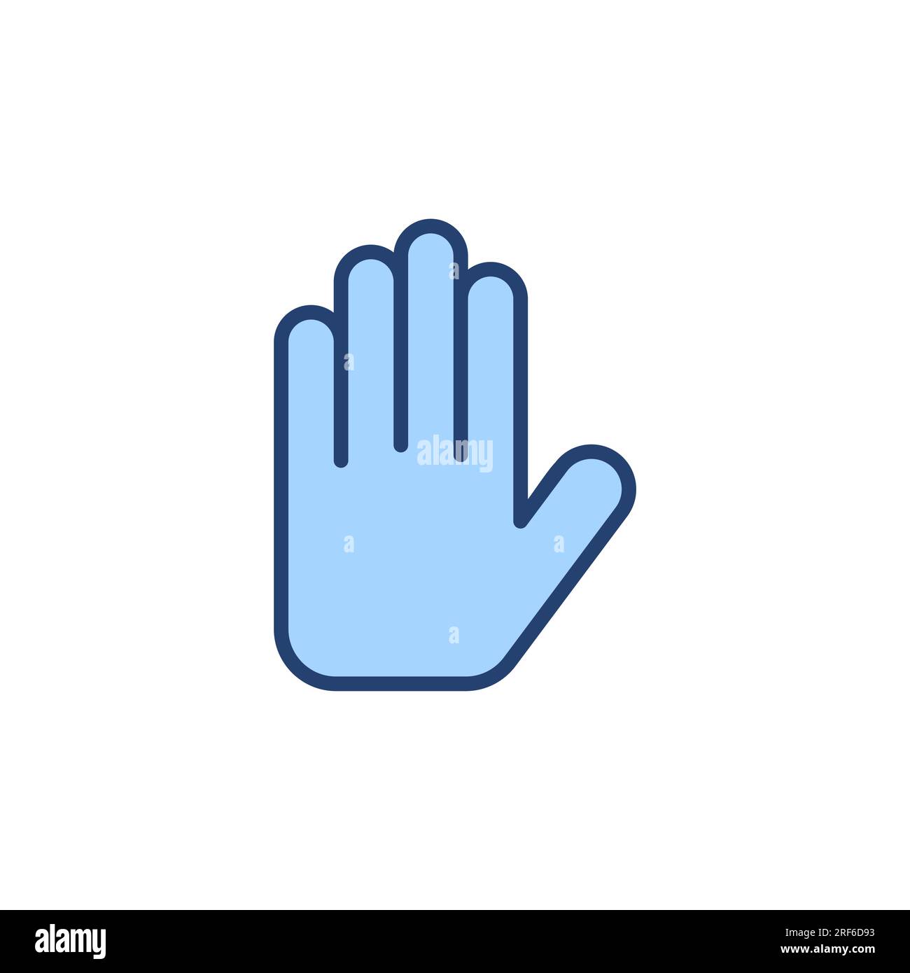 Hand icon vector. hand sign and symbol. palm Stock Vector
