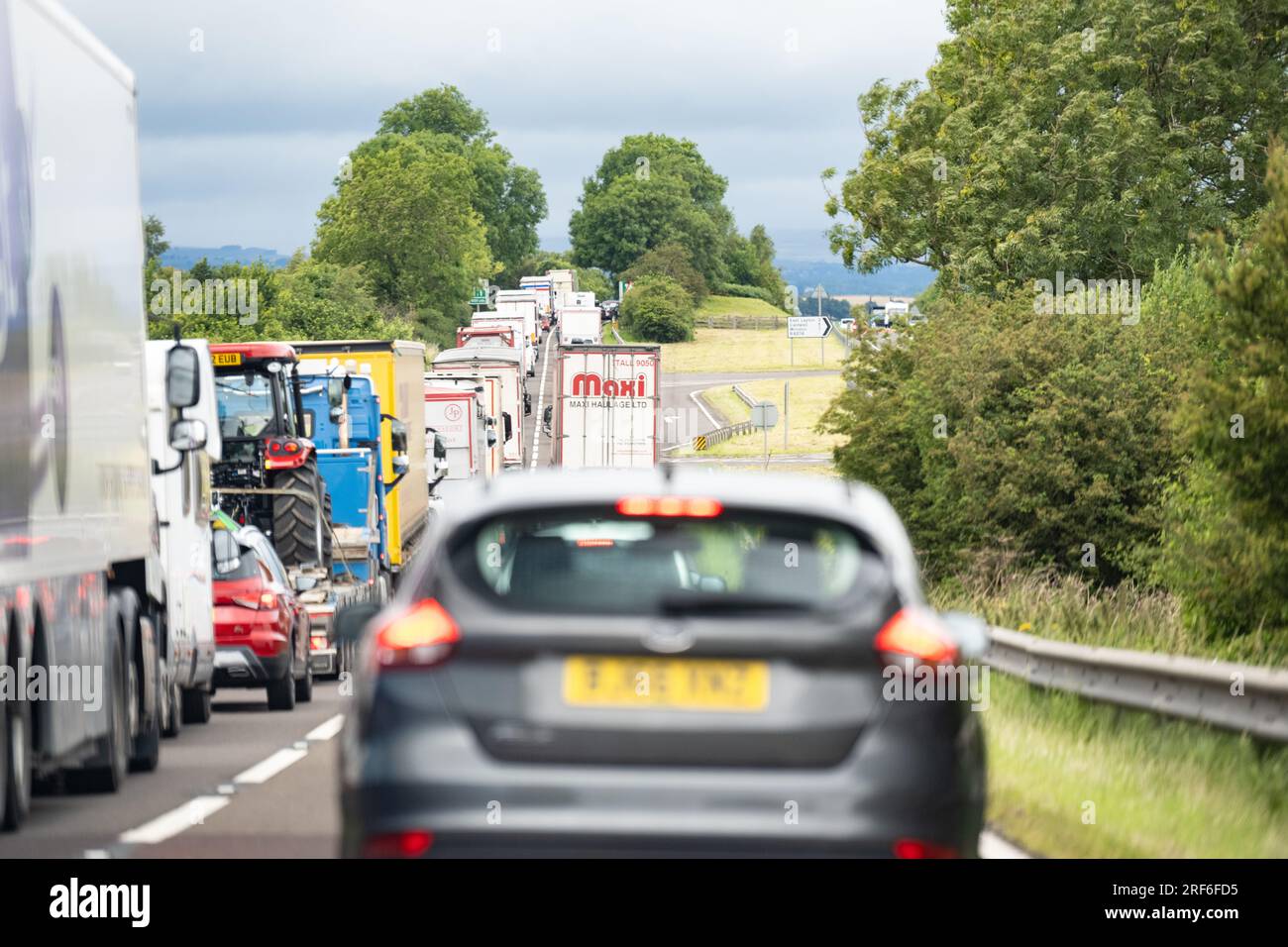 A66 traffic congestion - England, UK Stock Photo
