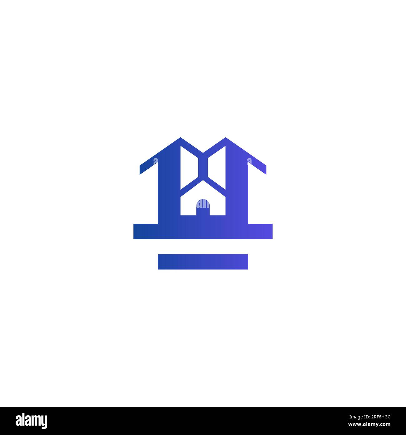 Home Building Logo Design. Real Estate Icon Stock Vector