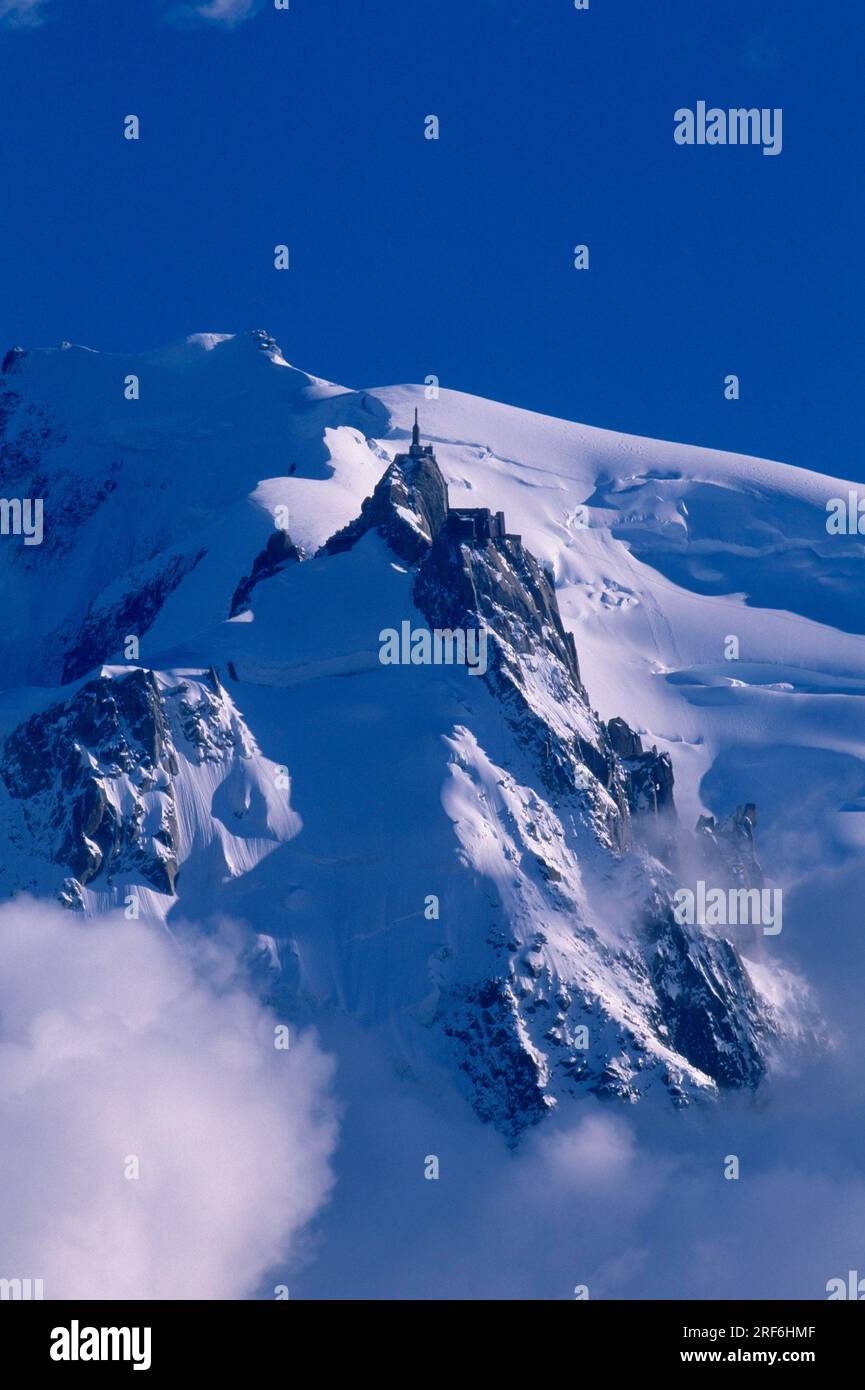 Mont Blanc Massif, Aiguille du Midi, Chamonix, Haute Savoie, France ...