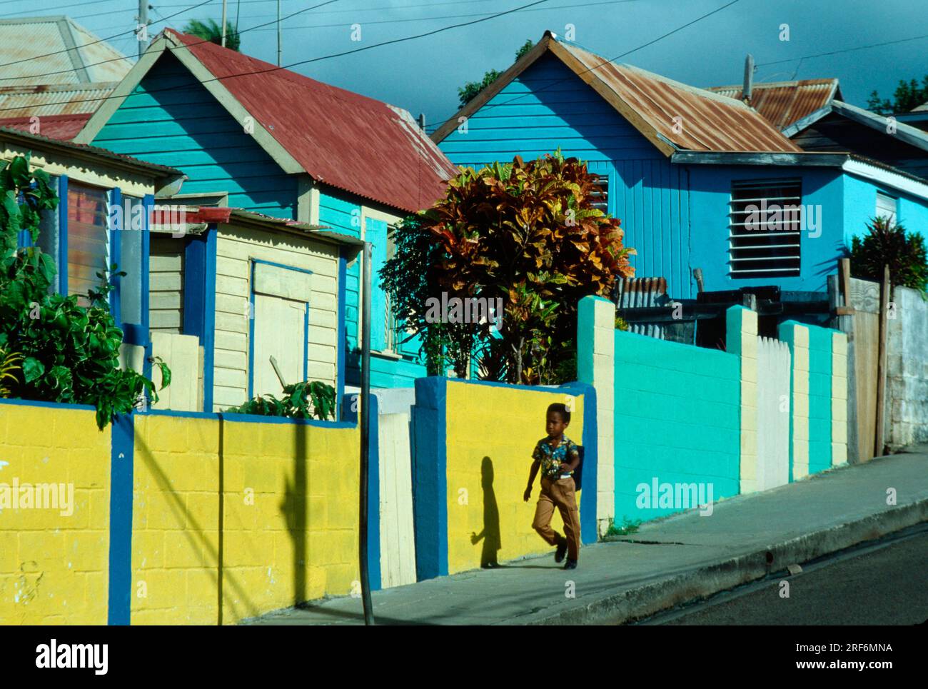 Houses, St. Kitts, Lesser Antilles, Caribbean Stock Photo Alamy