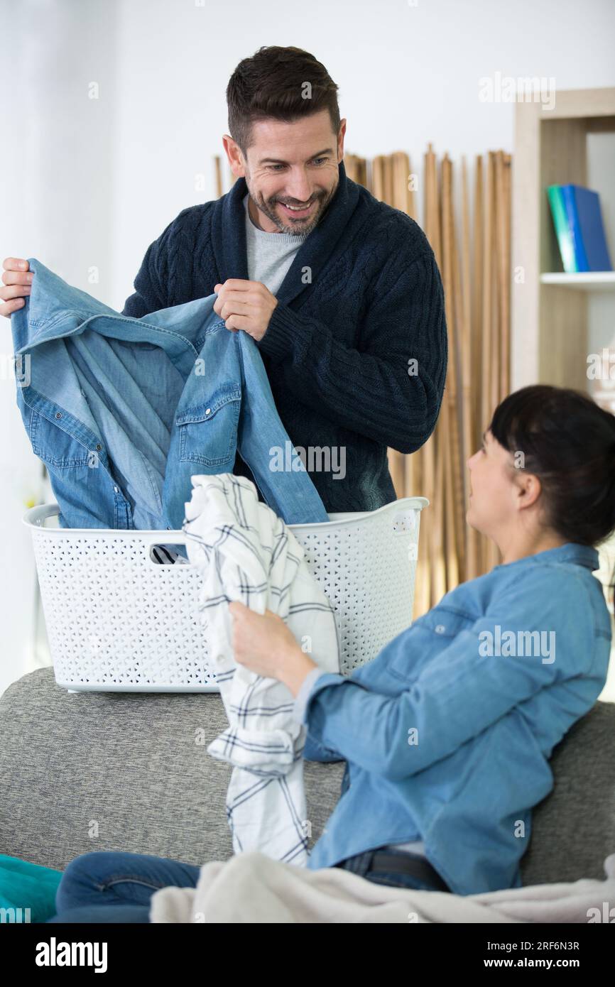 division-of-household-responsibilities-in-a-marriage-stock-photo-alamy