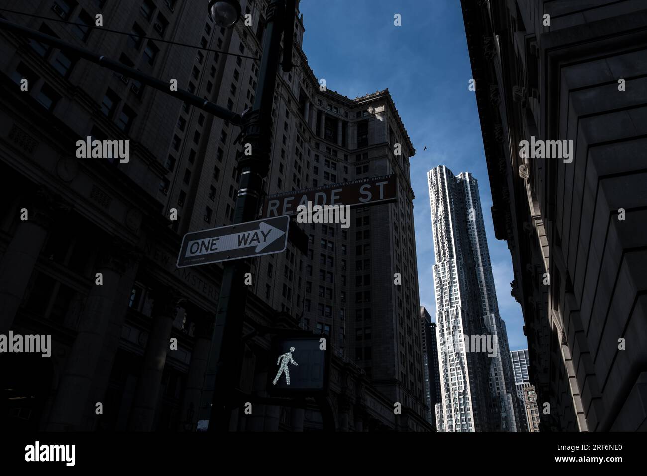 View of Lower Manhattan, the southernmost part of Manhattan, the central borough for business, culture, and government in New York City Stock Photo