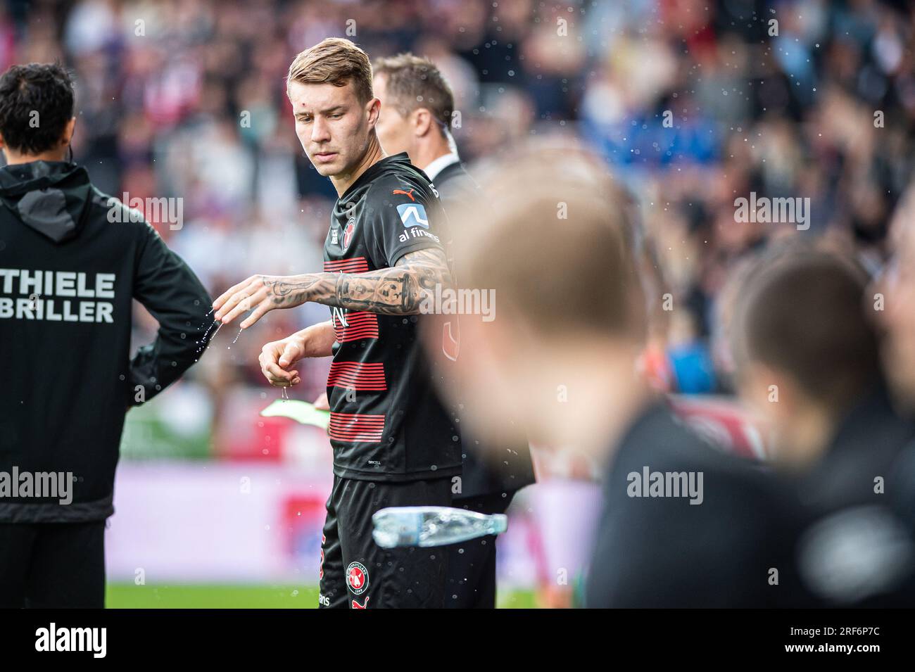 Herning, Denmark. 30th, July 2023. Charles of FC Midtjylland seen during the 3F Superliga match between FC Midtjylland and Silkeborg IF at MCH Arena in Herning. (Photo credit: Gonzales Photo - Morten Kjaer). Stock Photo