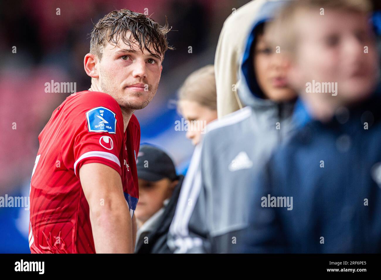 Herning, Denmark. 30th, July 2023. Callum McCowatt of Silkeborg IF seen after the 3F Superliga match between FC Midtjylland and Silkeborg IF at MCH Arena in Herning. (Photo credit: Gonzales Photo - Morten Kjaer). Stock Photo