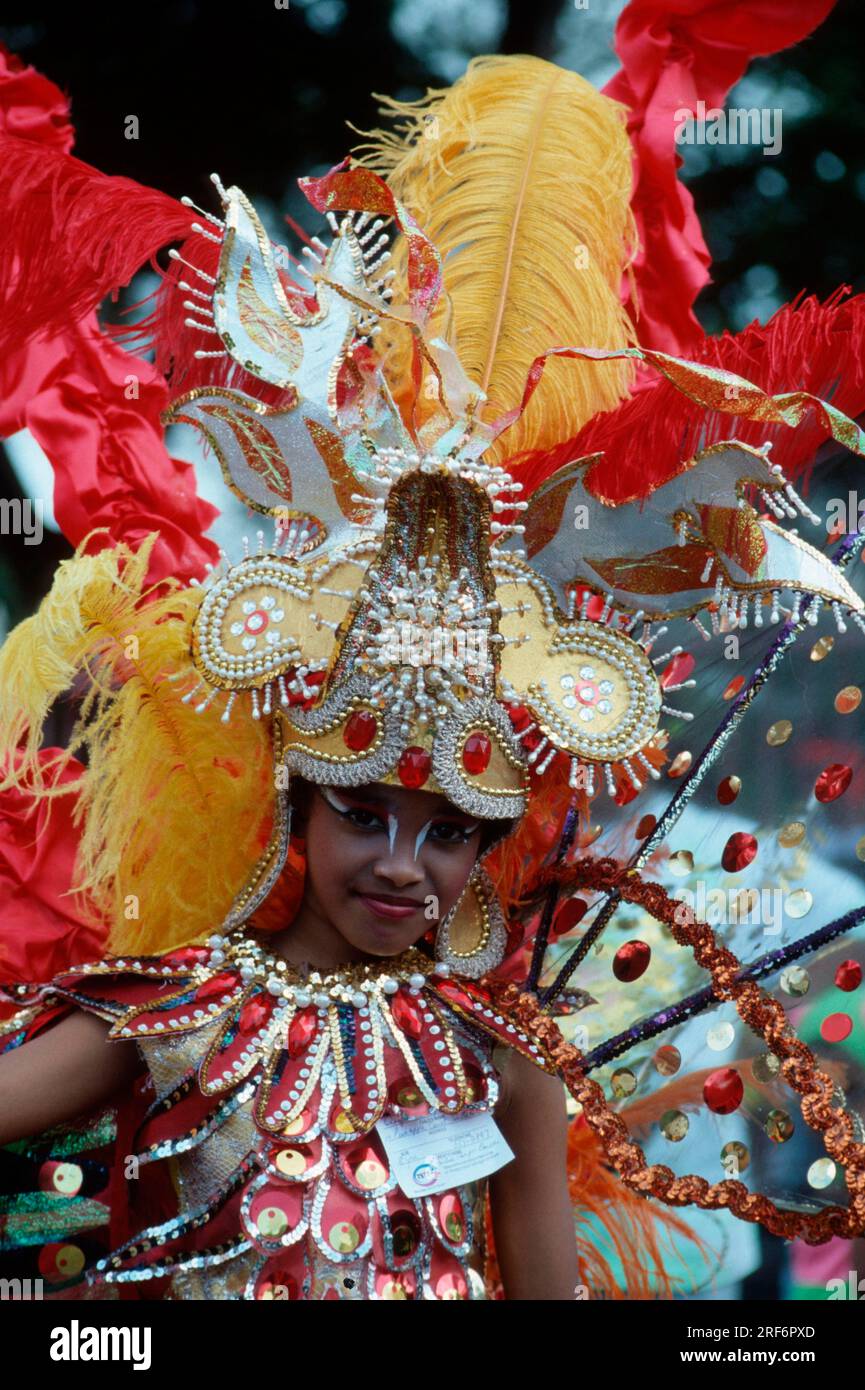 Woman in Carnival Costume, Caribbean Carnival, Trinidad, Caribbean