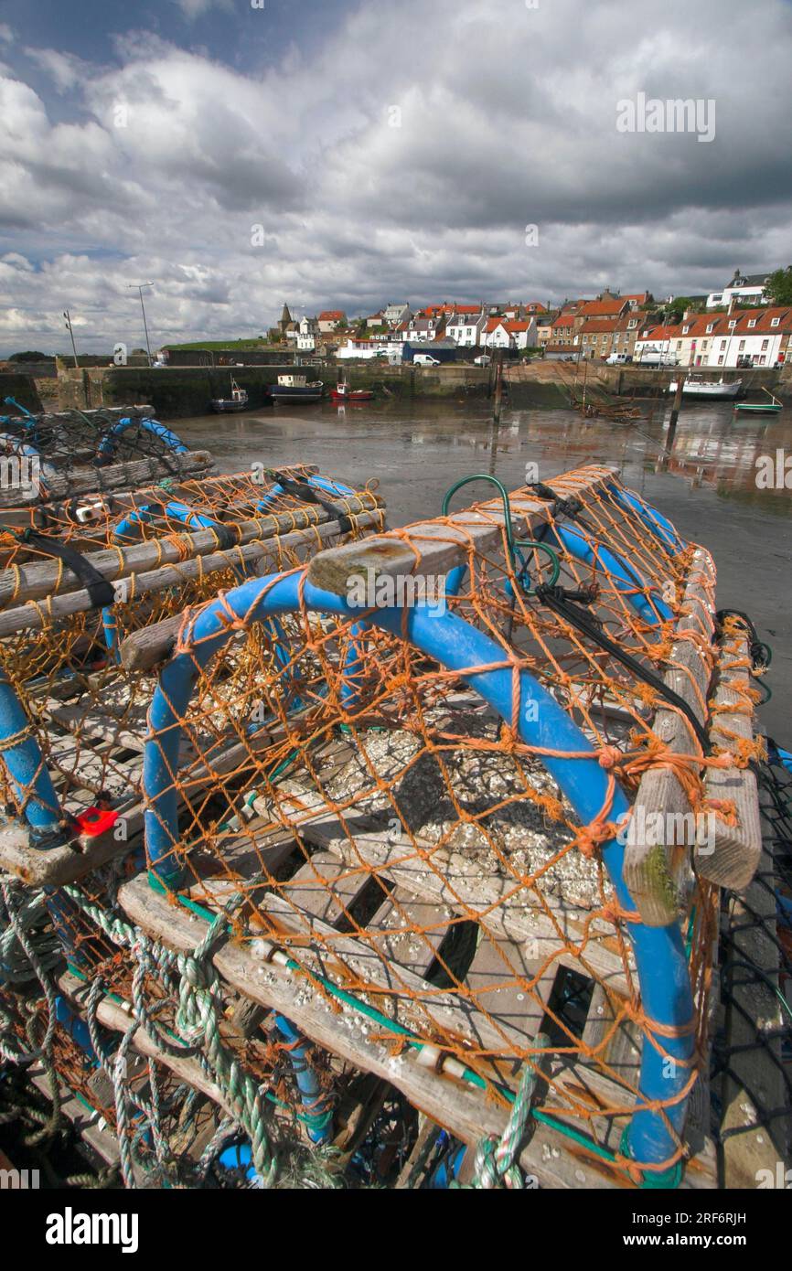 Fishing harbour, St. Monans, Fife, Scotland, St. Monance, fish trap