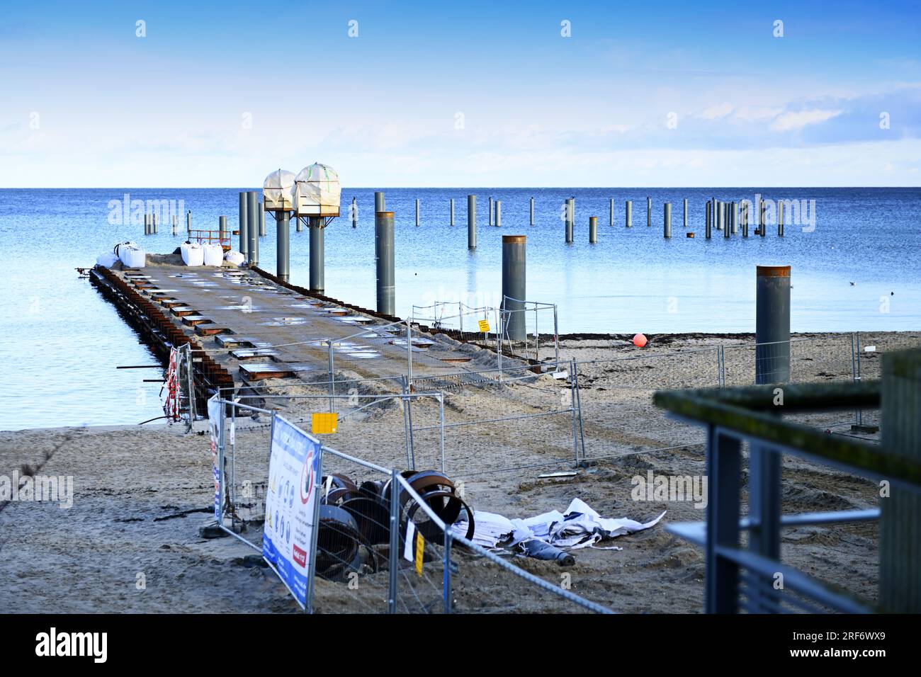 Neubau der Seebrücke in Timmendorfer Strand, Schleswig-Holstein, Deutschland, Europa Stock Photo