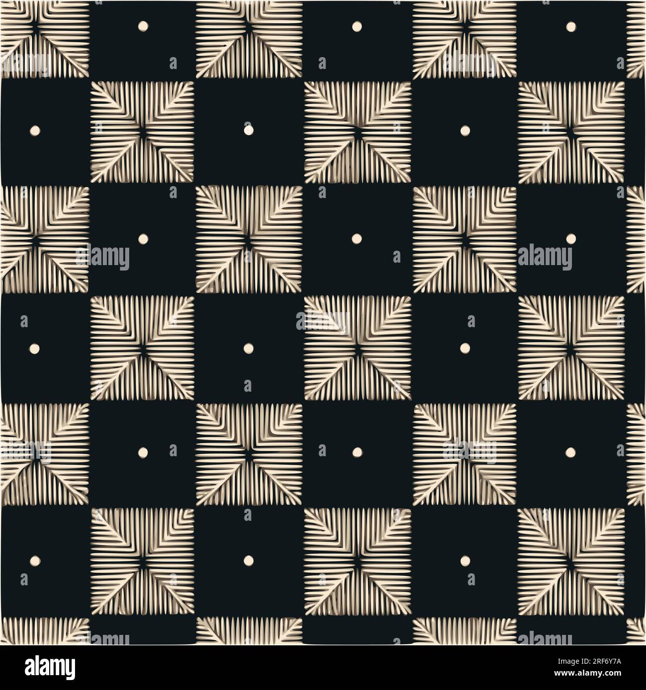 Retro mosaic abstract tiled pattern background. Stock Vector