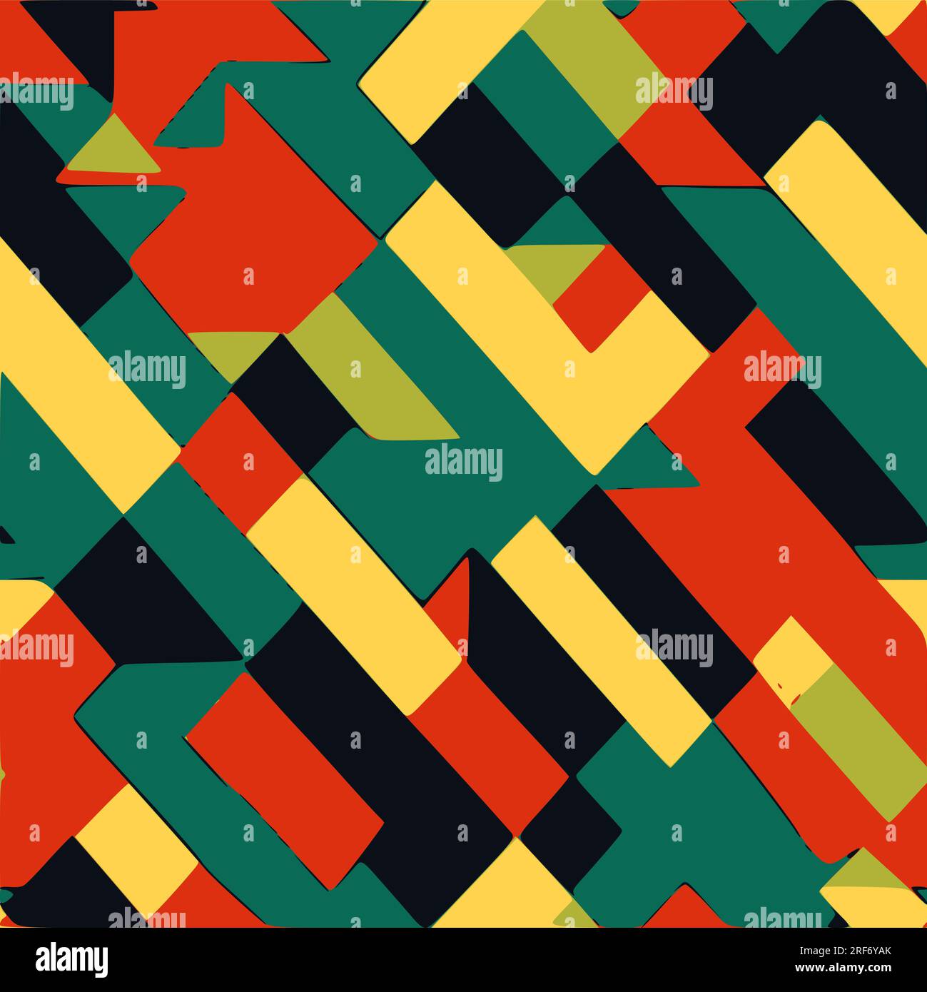 Geometric Seamless Patterns. Stock Vector