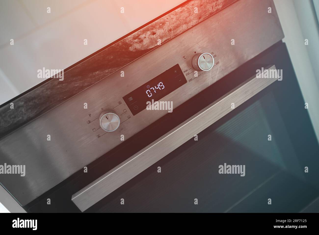 Modern electric stove with induction cooktop Stock Photo - Alamy