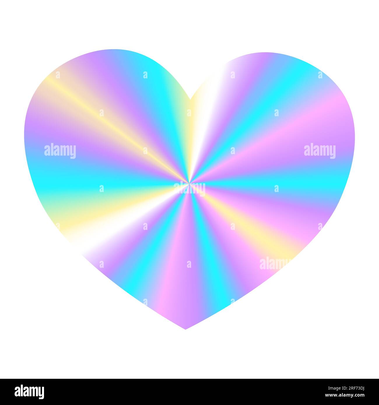 Rainbow, holographic heart. Vector image Stock Vector Image & Art - Alamy