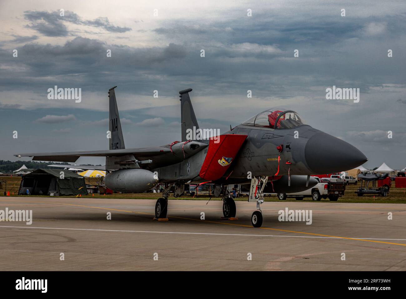 A F15C Eagle assigned to the 104th Fighter Wing from the Massachusetts