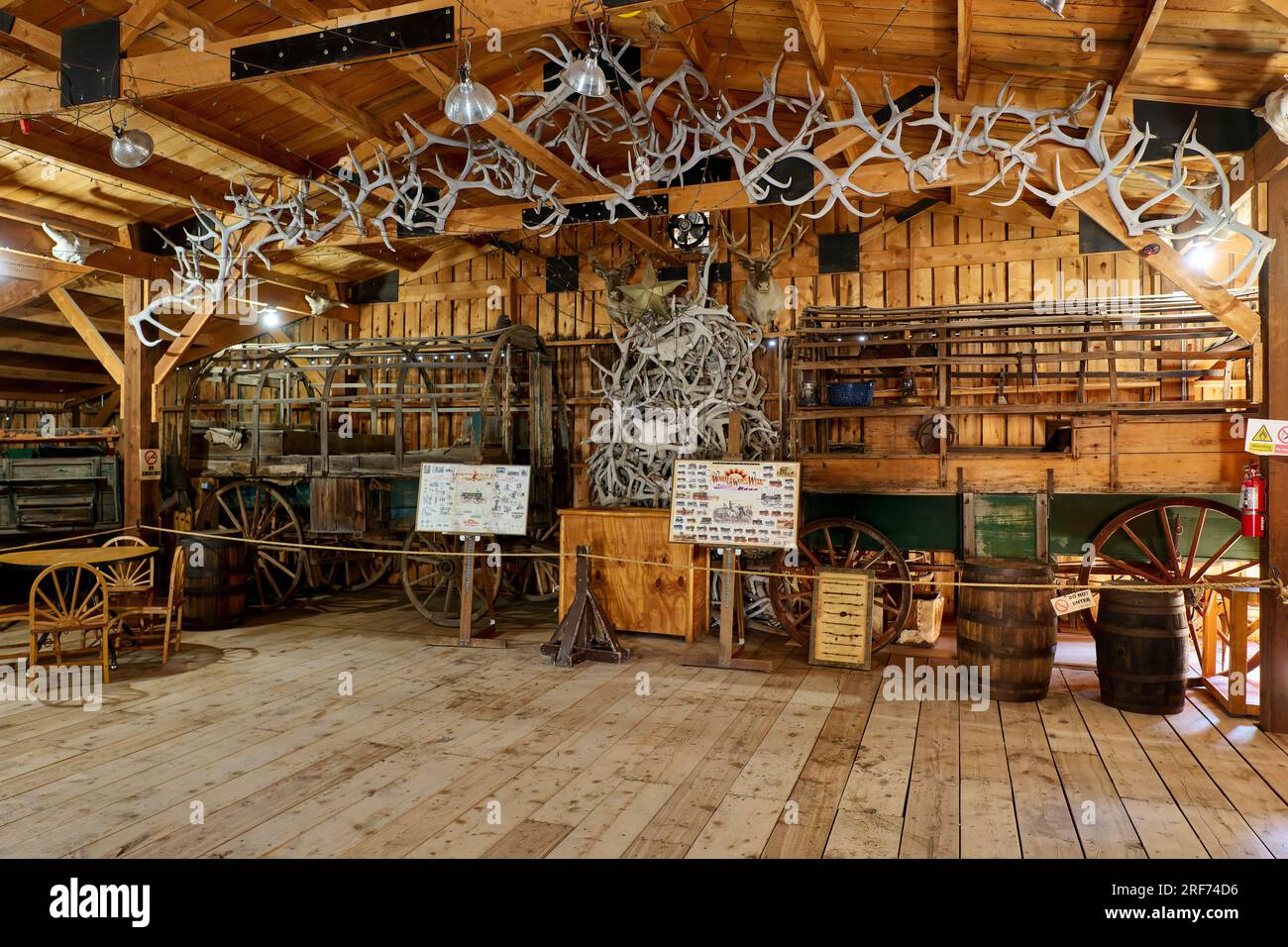 Wagon Barn, interior shot Old Trail Town, Cody, Wyoming, United States