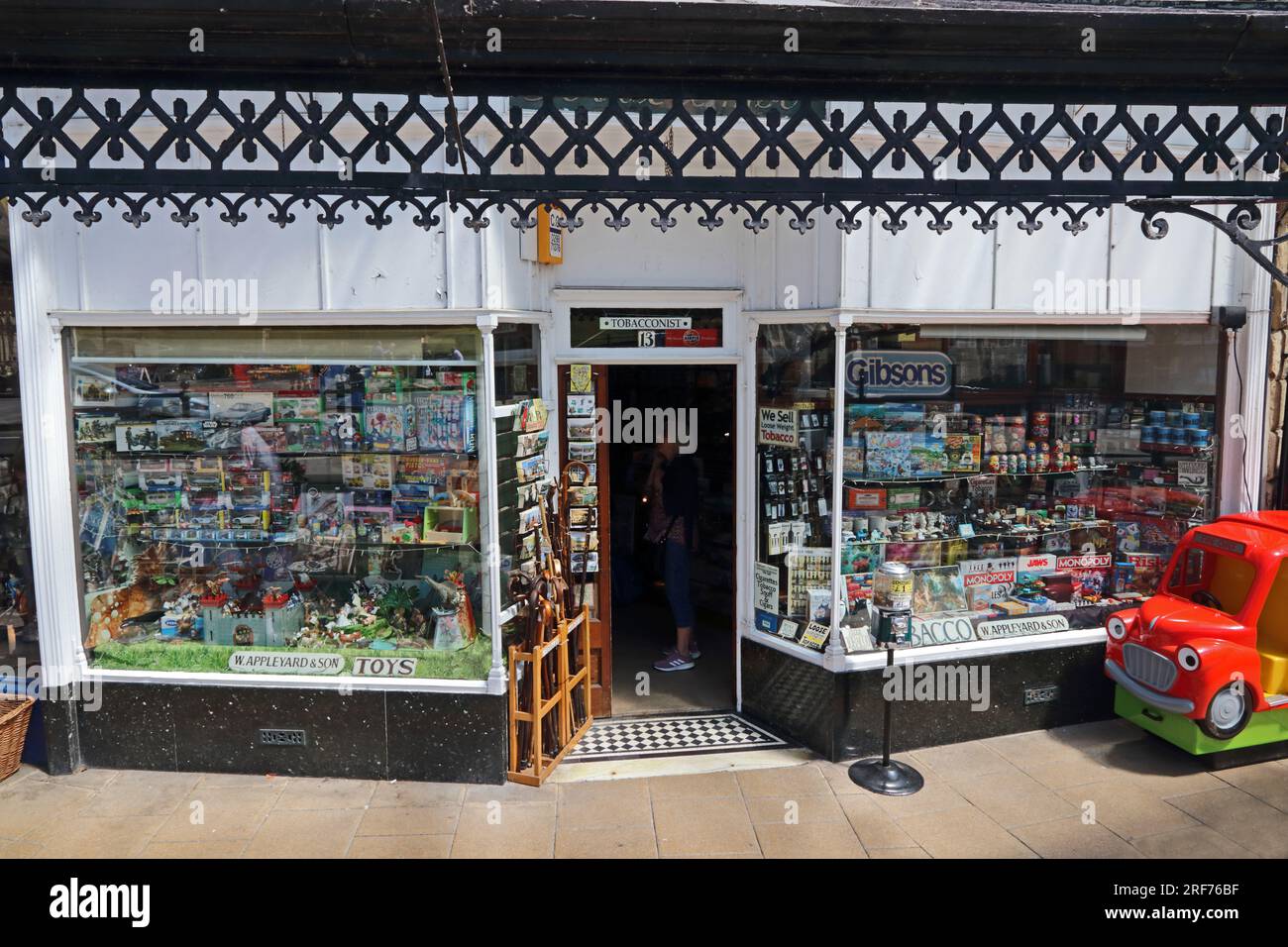 W Appleyard & Son, Toyshop and Tobacconist, Buxton Stock Photo