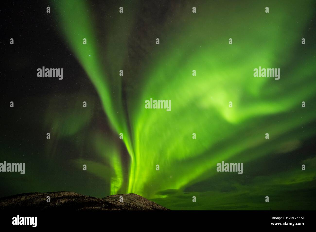 Nordlicht, Polarlicht, Schwedisch-Lappland, Aurora borealis, Stock Photo