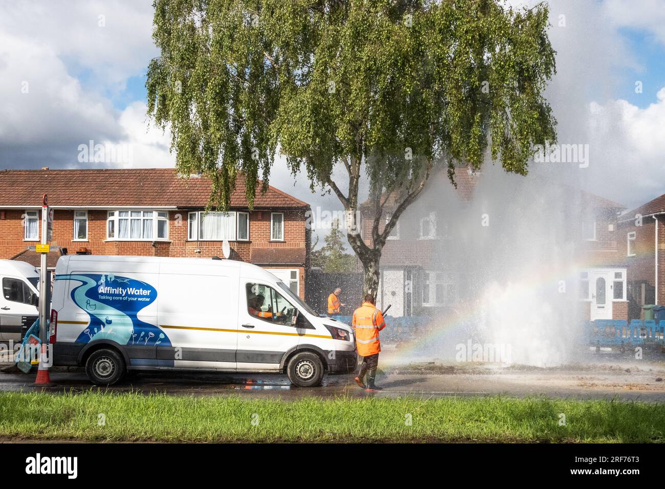 stanmore-greater-london-uk-1st-august-2023-major-burst-water-main
