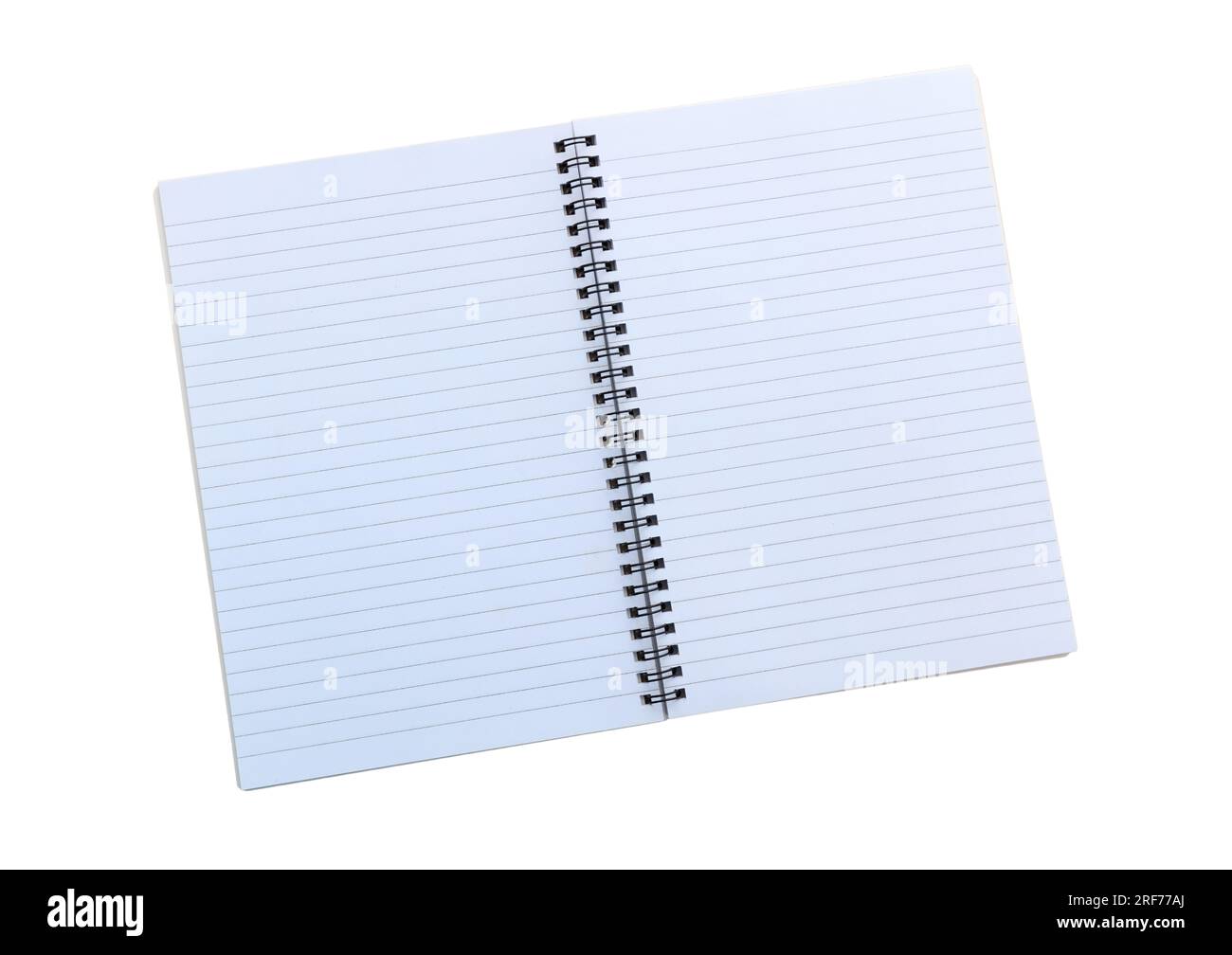 Blank notebook isolated on white background, Stock Photo