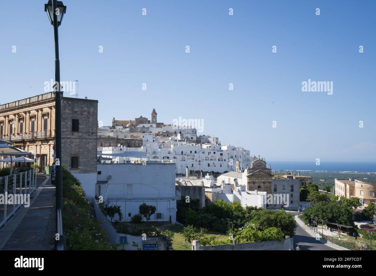 Glimpse of the White City of Ostuni, Apulia, Italy, Europe Stock Photo