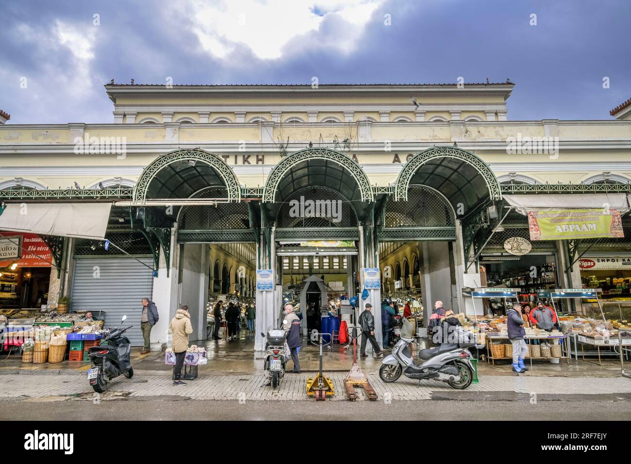 Alte Markthalle, Varvakios Agora, Odos Athinas, Athen, Griechenland ...