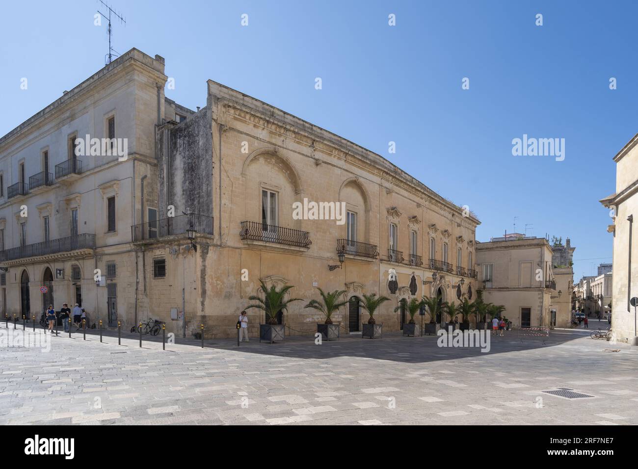 Via Giuseppe Palmieri street, Lecce, Apulia, Italy, Europe Stock Photo