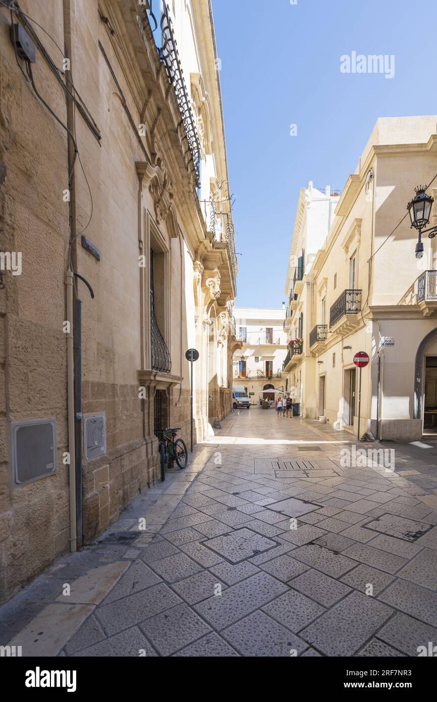 Glimpse of Lecce, Apulia, Italy, Europe Stock Photo