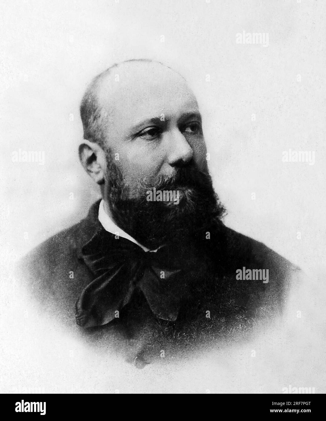 Portrait de Armand Sylvestre (1837-1901), journaliste francais. Stock Photo