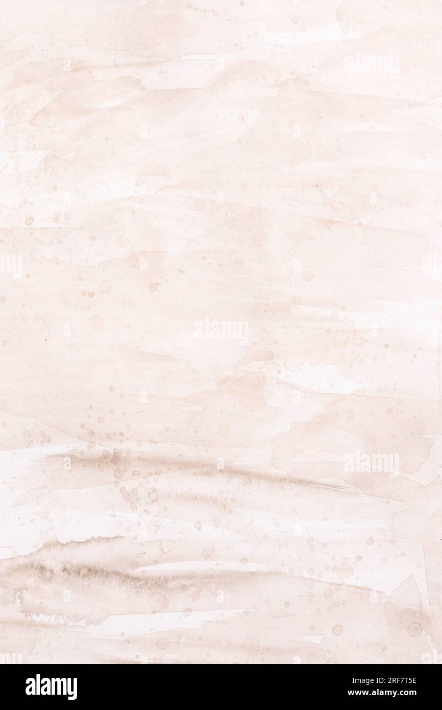 Beige watercolor abstract background. Full frame Stock Photo