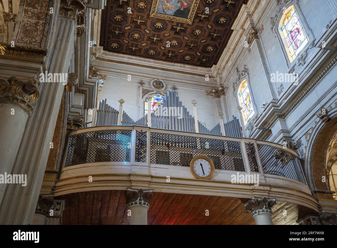 Cathedral Maria Santissima Assunta and S. Oronzo, Interior, Lecce, Apulia, Italy, Europe Stock Photo