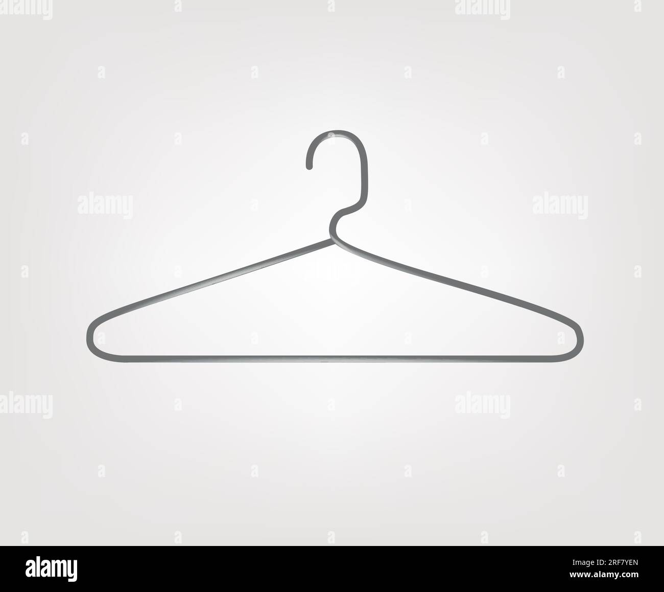 Clothes hanger icon. Metal hanger. Stock Vector