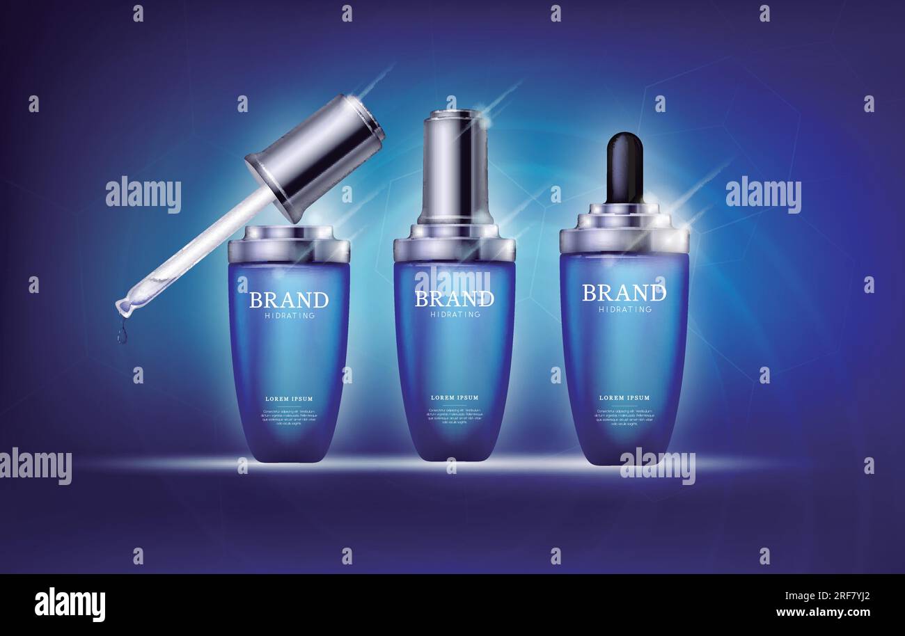Serum Essence Aqua Sea With Dropper In Bottle Skin Care Collagen