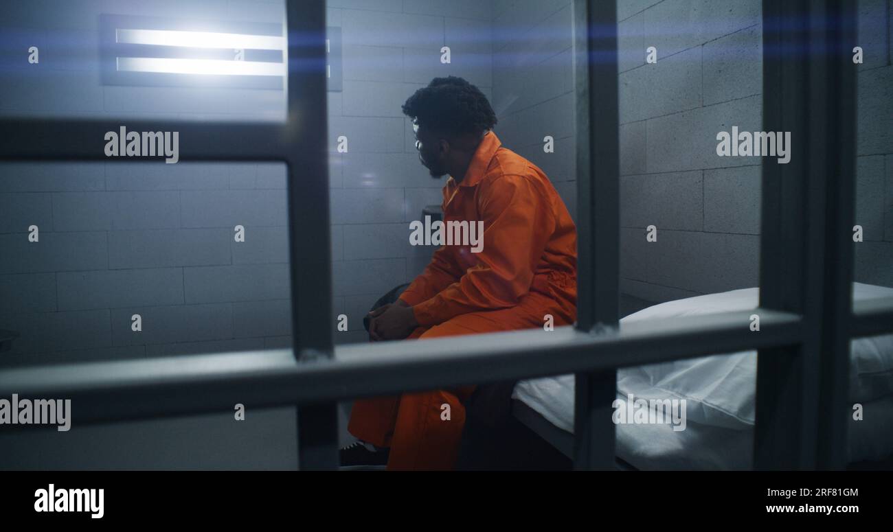African American inmates in detention center or correctional facility