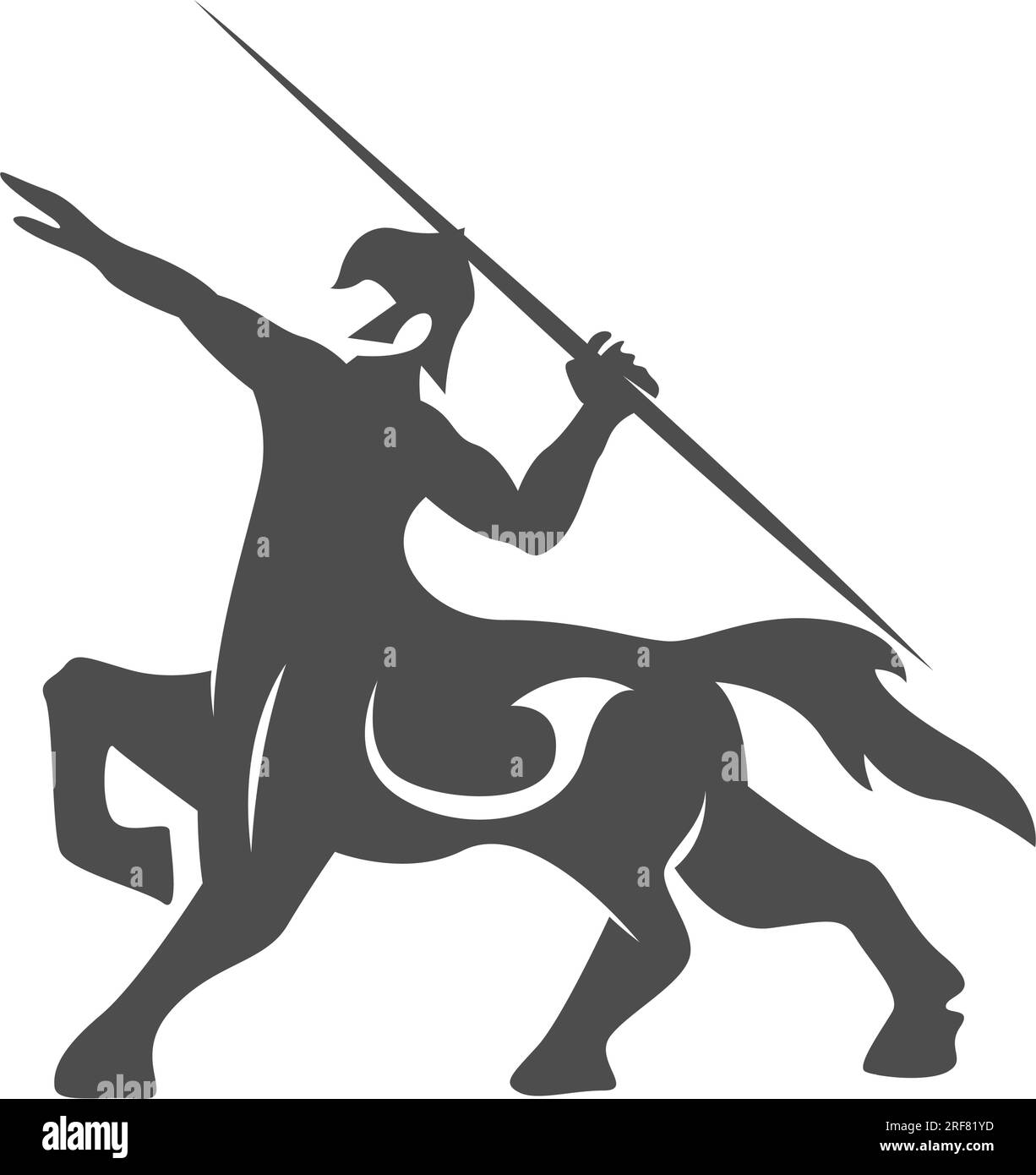 Centaur logo icon design illustration Stock Vector