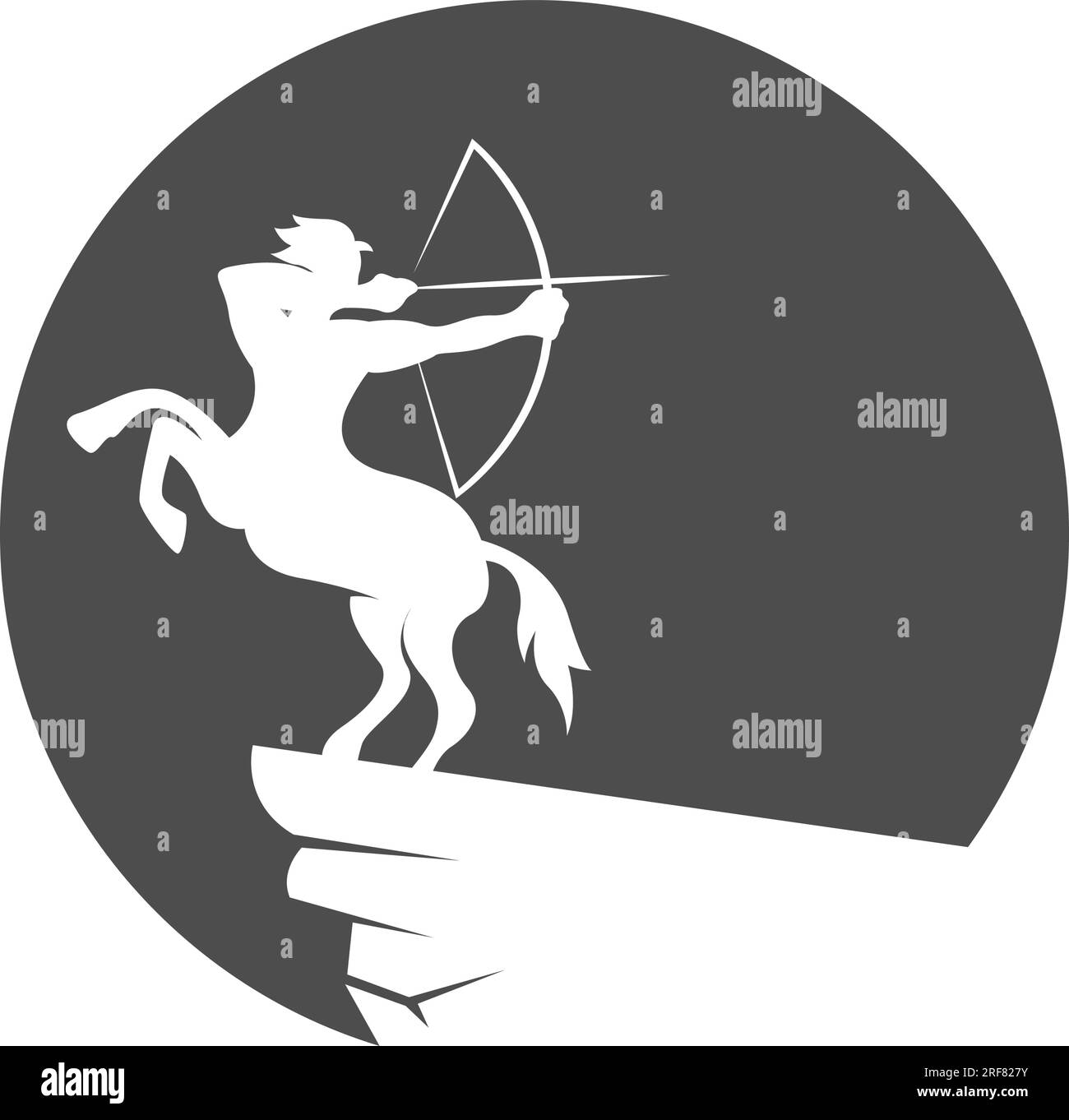 Centaur logo icon design illustration Stock Vector
