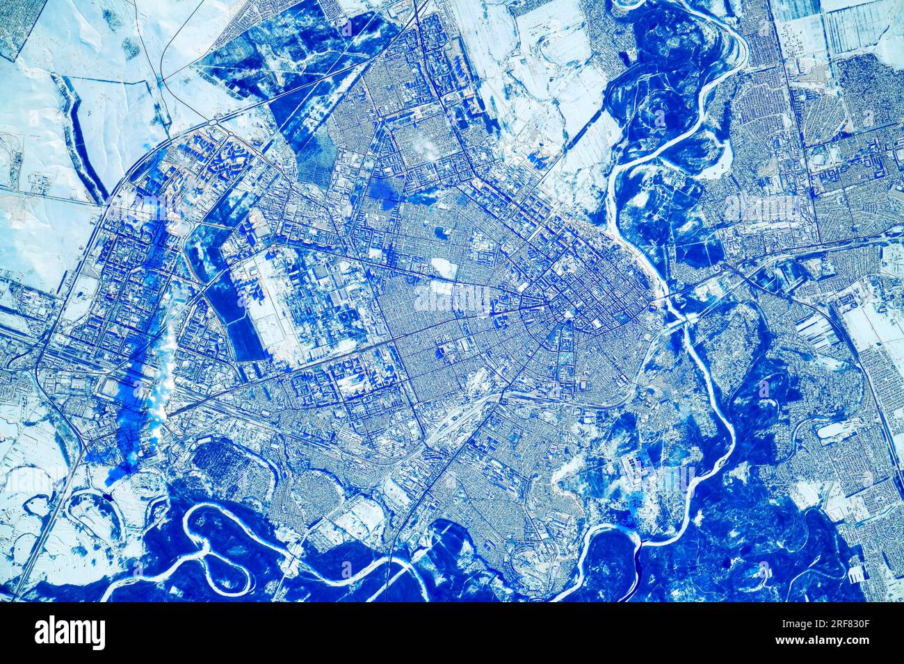 Orenburg, a Russian city close to Kazakhstan and the Ural Mountains ...