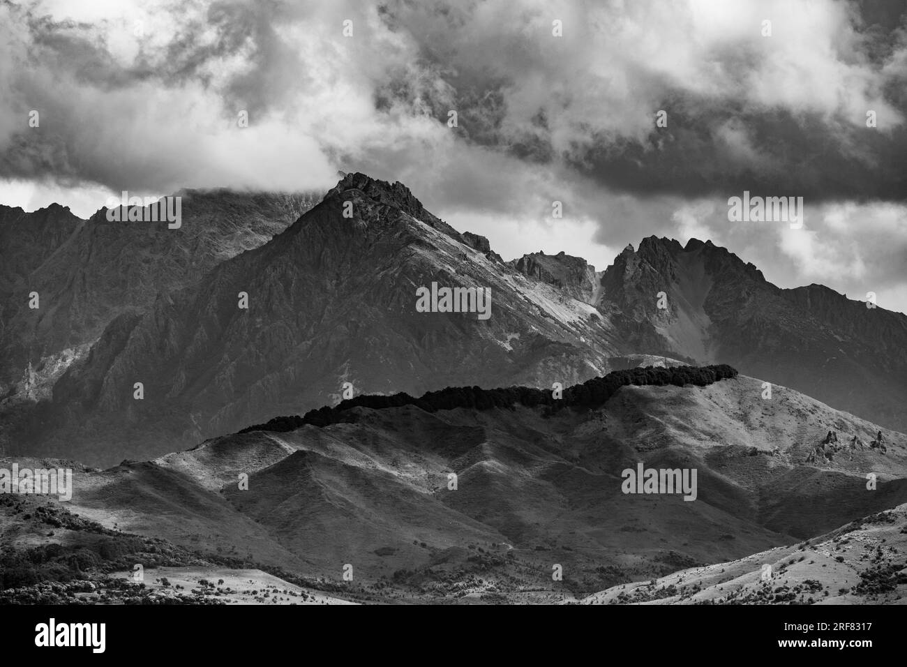 Mount Hamilton range in South Island, New Zealand. Photo: Rob Watkins Stock Photo