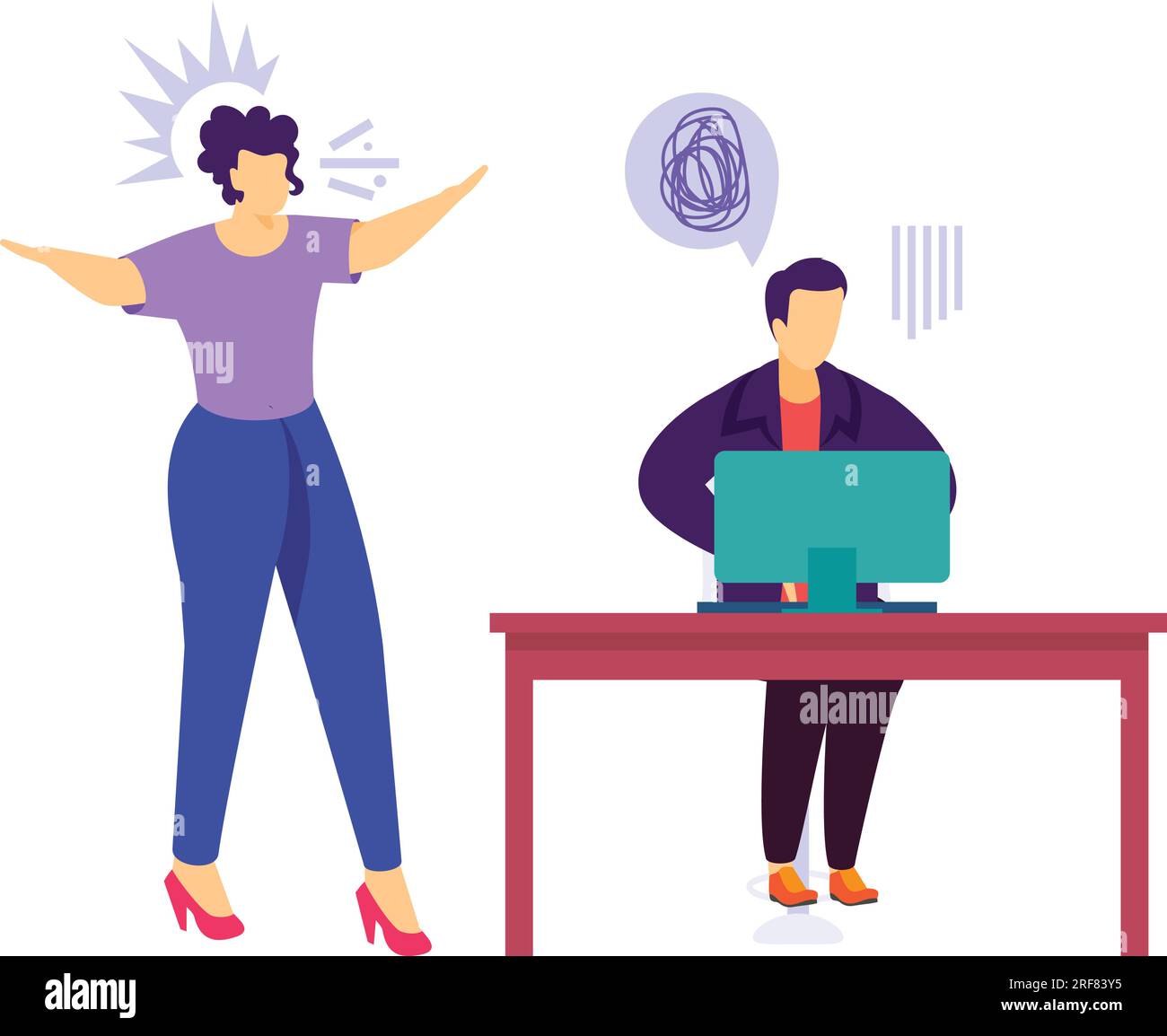 friends arguing yelling at each other concept, couple having conflict ...