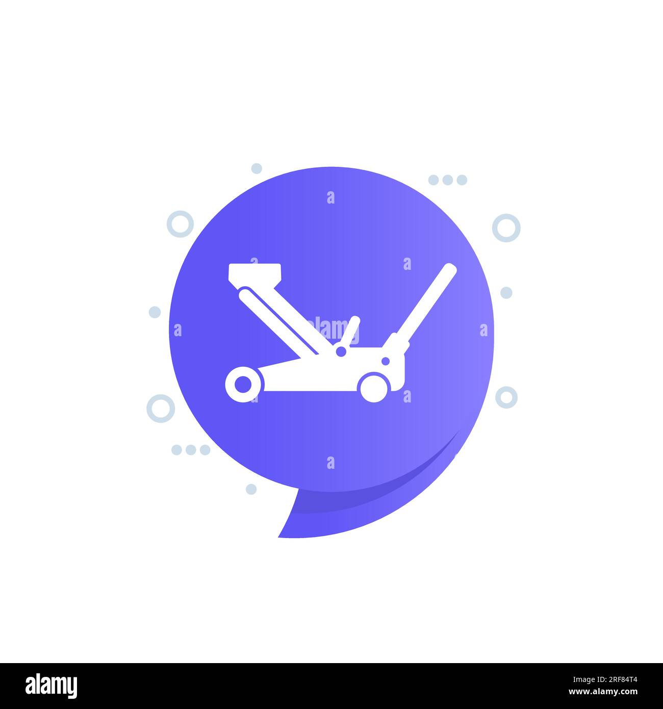 hydraulic car jack vector icon Stock Vector