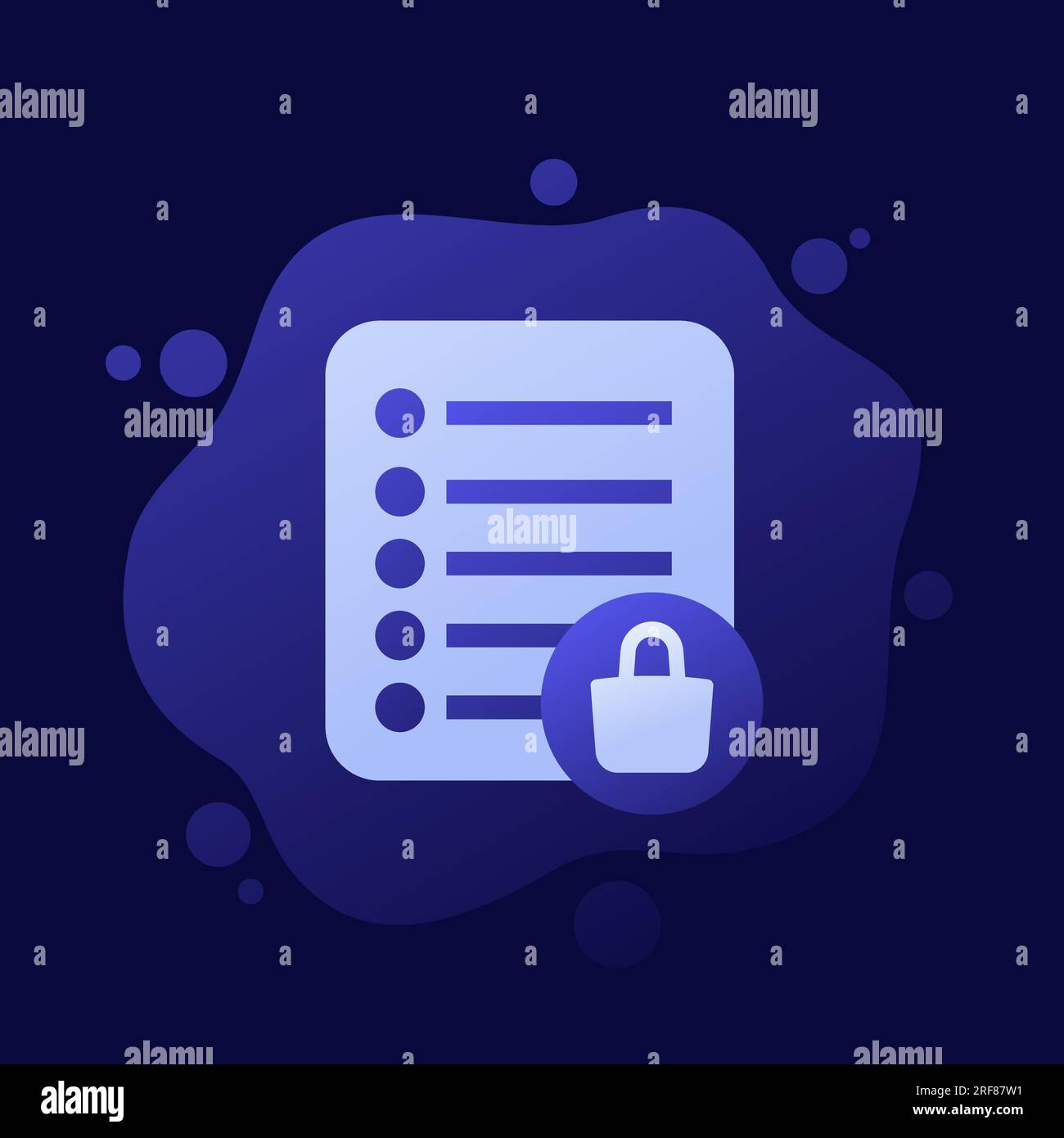 shopping list icon, vector design Stock Vector