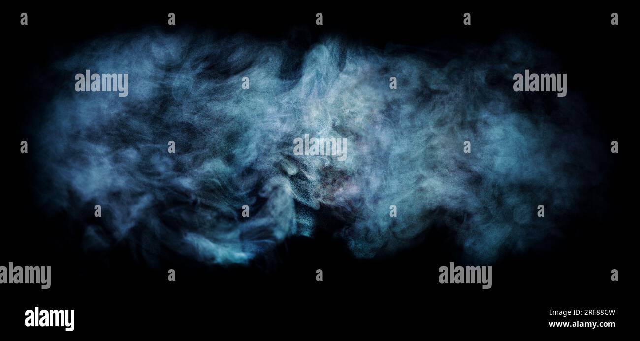 Abstract smoke cloud isolated on black Stock Photo - Alamy