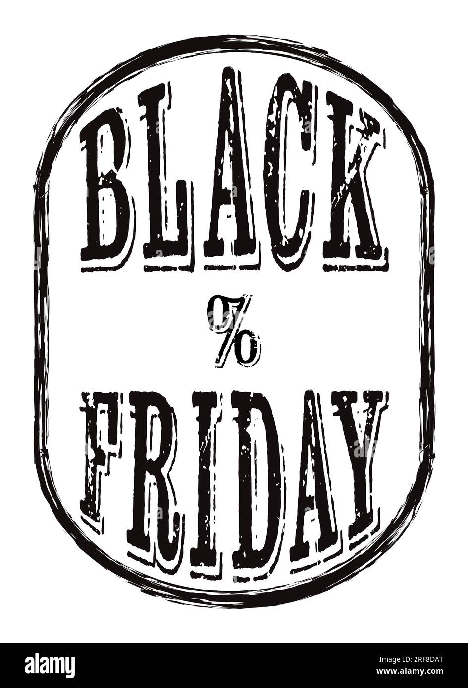 Black Friday Sale Banner Promotional marketing discount event Stamp