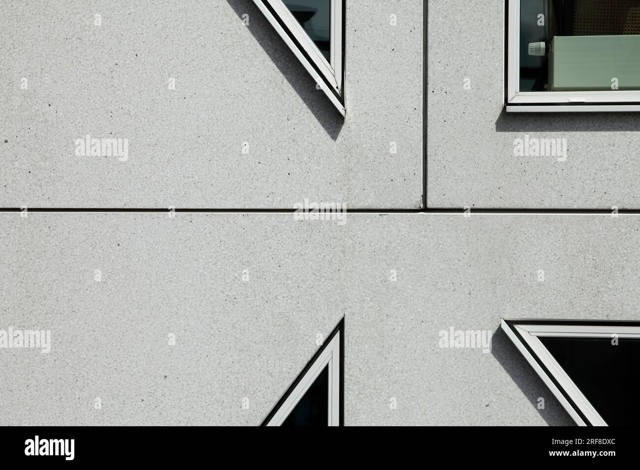 Detail of windowframes of the Iceberg houses, Aarhus docklands, Denmark. Stock Photo
