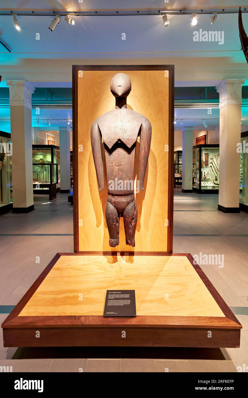 Auckland. New Zealand. Auckland War Memorial Museum. Maori Natural History Gallery. Kave, goddess figure Stock Photo