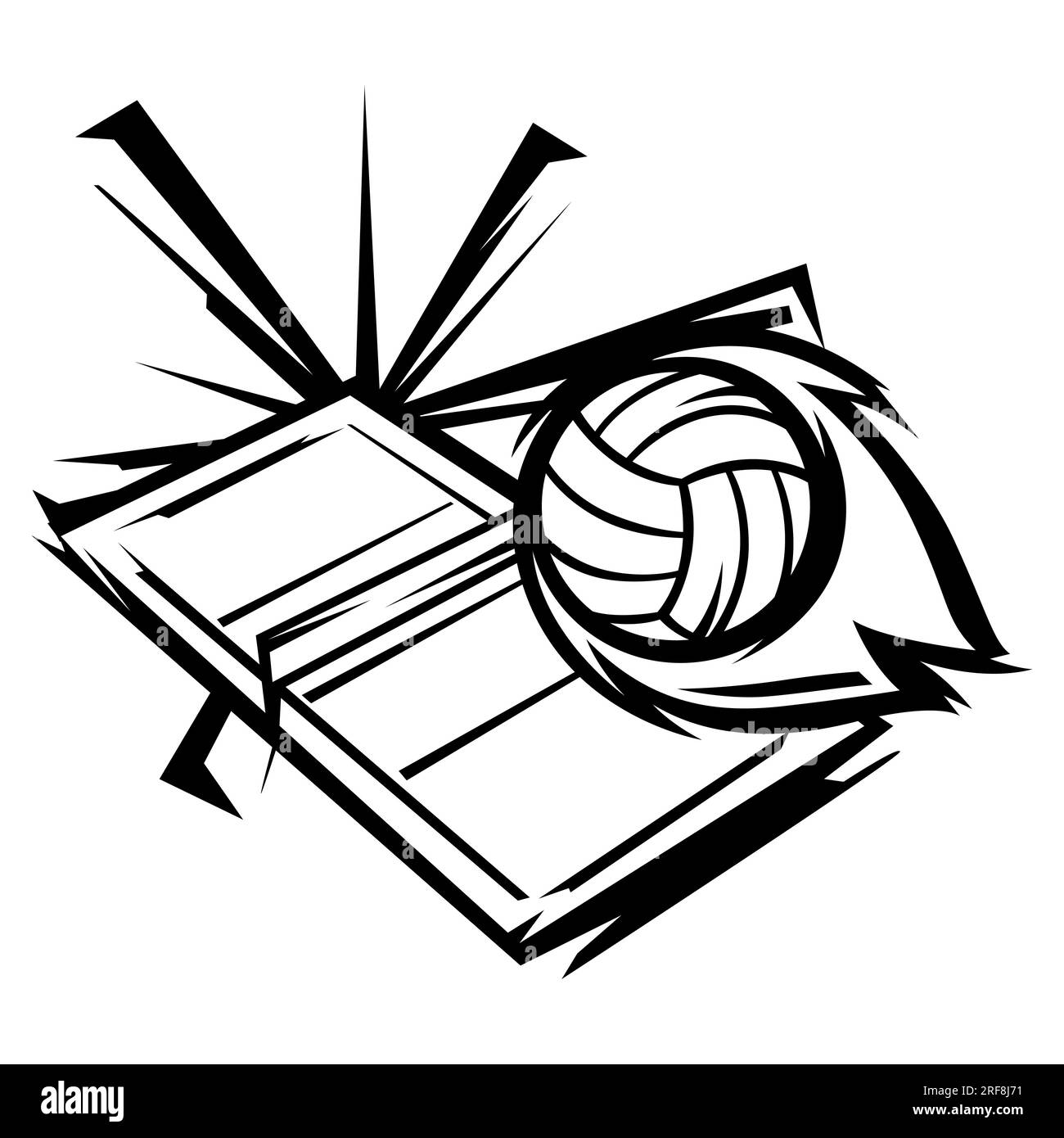 Volley pitch Stock Vector Images - Alamy